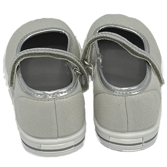 Simple Joys by Carter Mary Jane Sneaker Sparkling Silver Size 10 - Picture 11 of 14